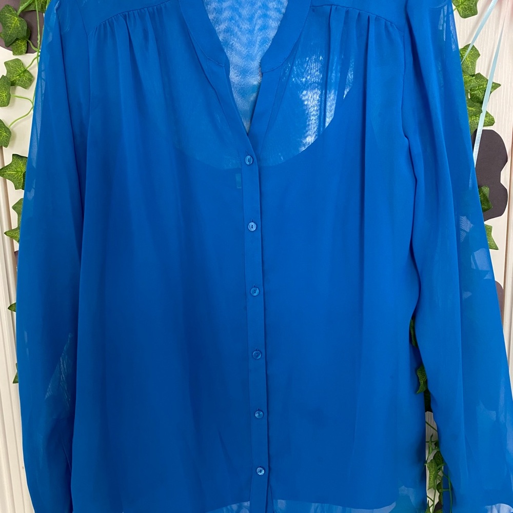 Blouse Large Royal Blue